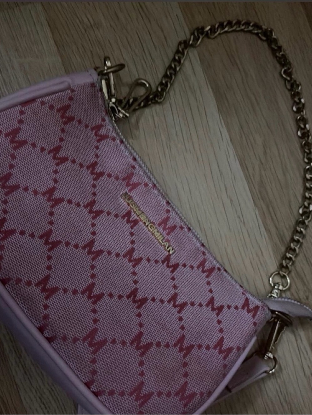 lululemon athletica Pink Patterned Mini Chain Shoulder Bag